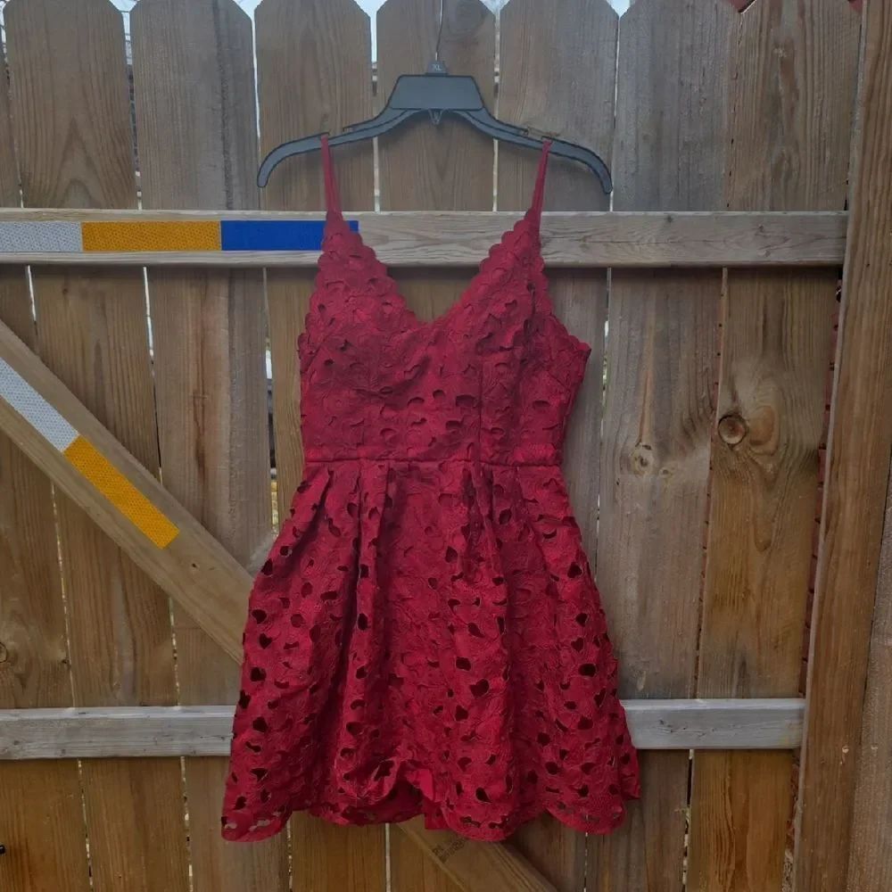 Red Flare Dress